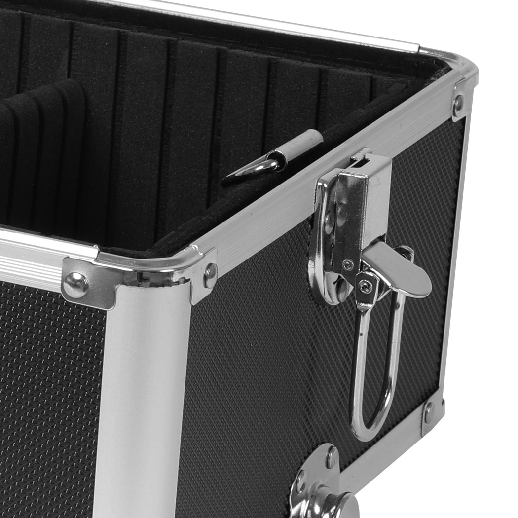 Professional Cosmetic Case Makeup Trolley Black-1942353090665648132
