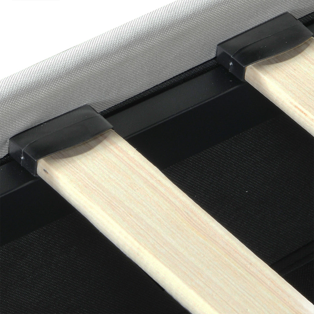 Levede Double Bed Frame RGB LED PU 4 Drawer USB-1937319784479854596