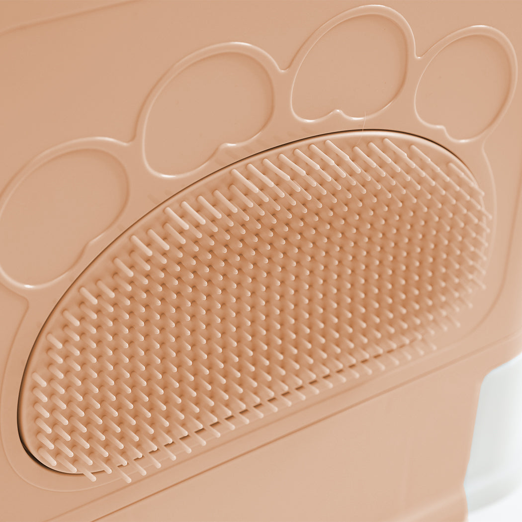 PaWz Foldable Cat Litter Box Tray Enclosed Pink-1942352746992766980