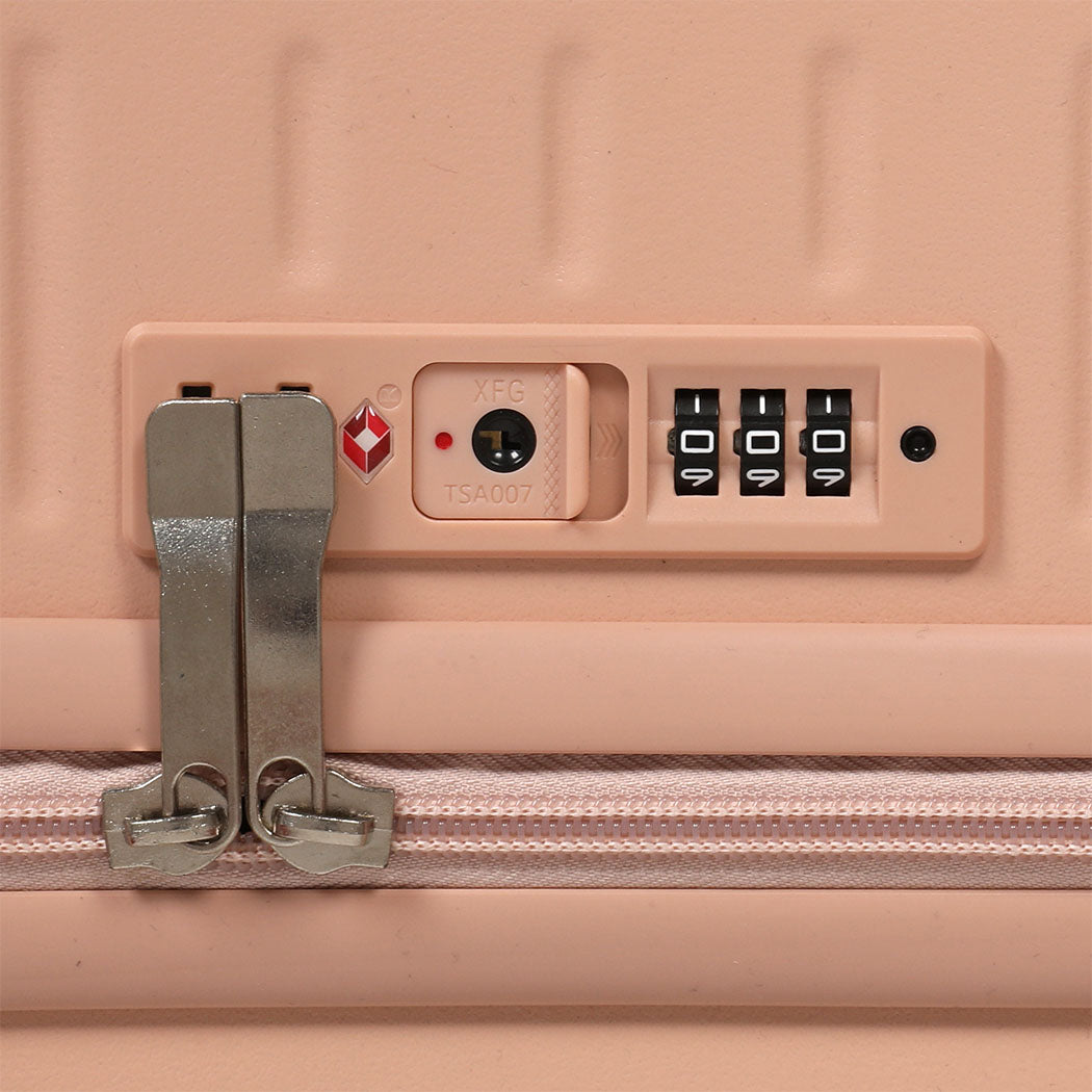 Slimbridge 26" Luggage Wide Handle Hard Case Pink-1942353662676439044