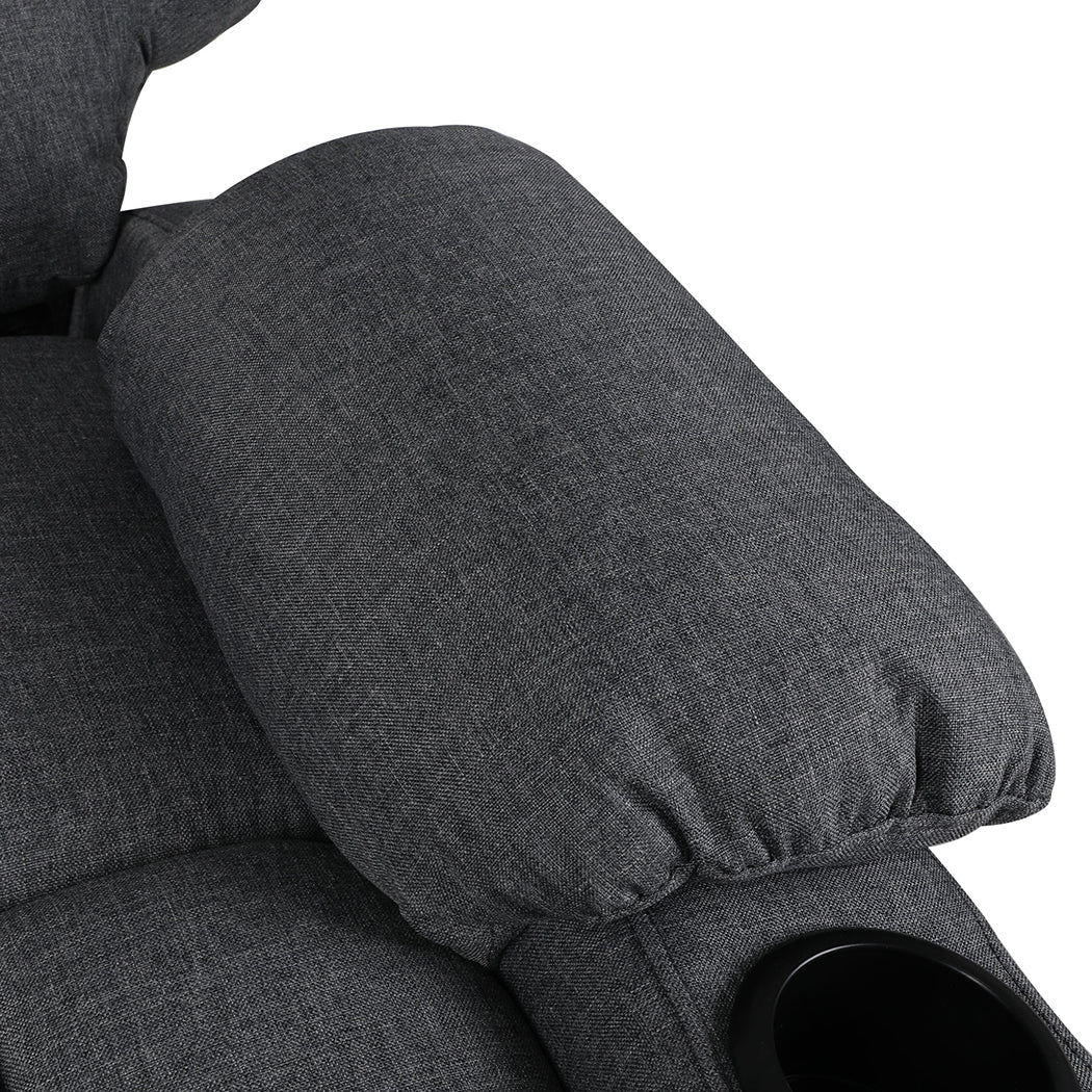 Levede Recliner Chair Electric Lift Grey-1910112921179000836