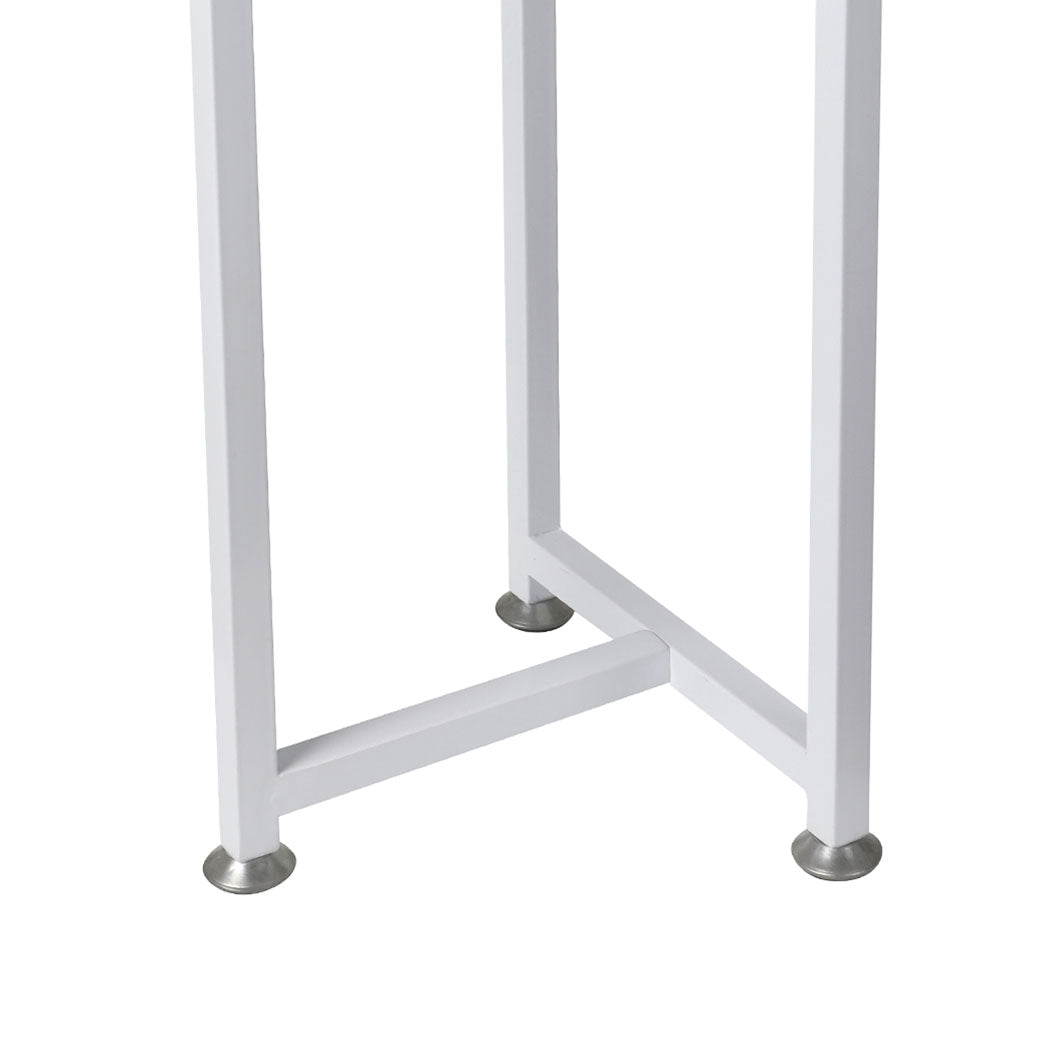 Levede Plant Stand Outdoor Indoor Flower White Medium-1942352904056868868