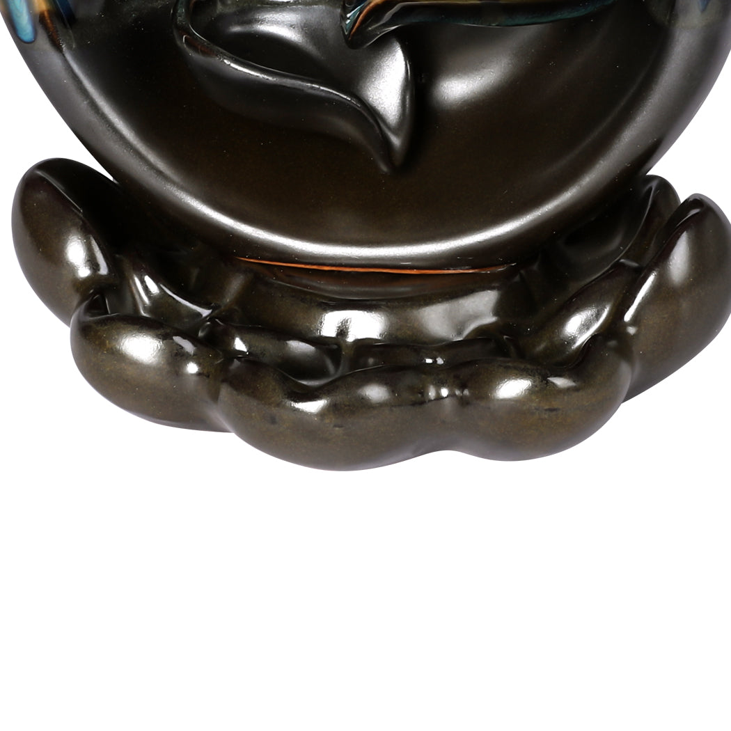 Incense Burner Rounded Waterfall Smoke-1942353183183605764