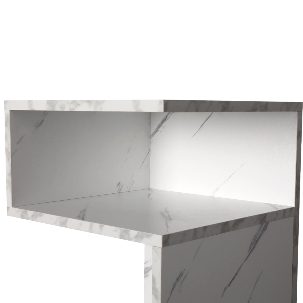 Levede 1xBedside Tables Drawers Side White-1910112902011031556
