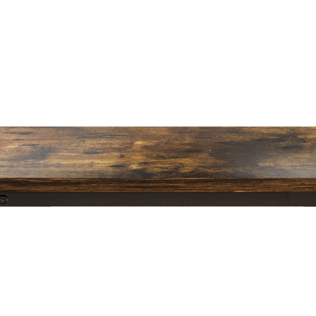 Levede C-shaped End Table Side Sofa Coffee Wood Overbed Laptop Table Industrial-1910112206297632773