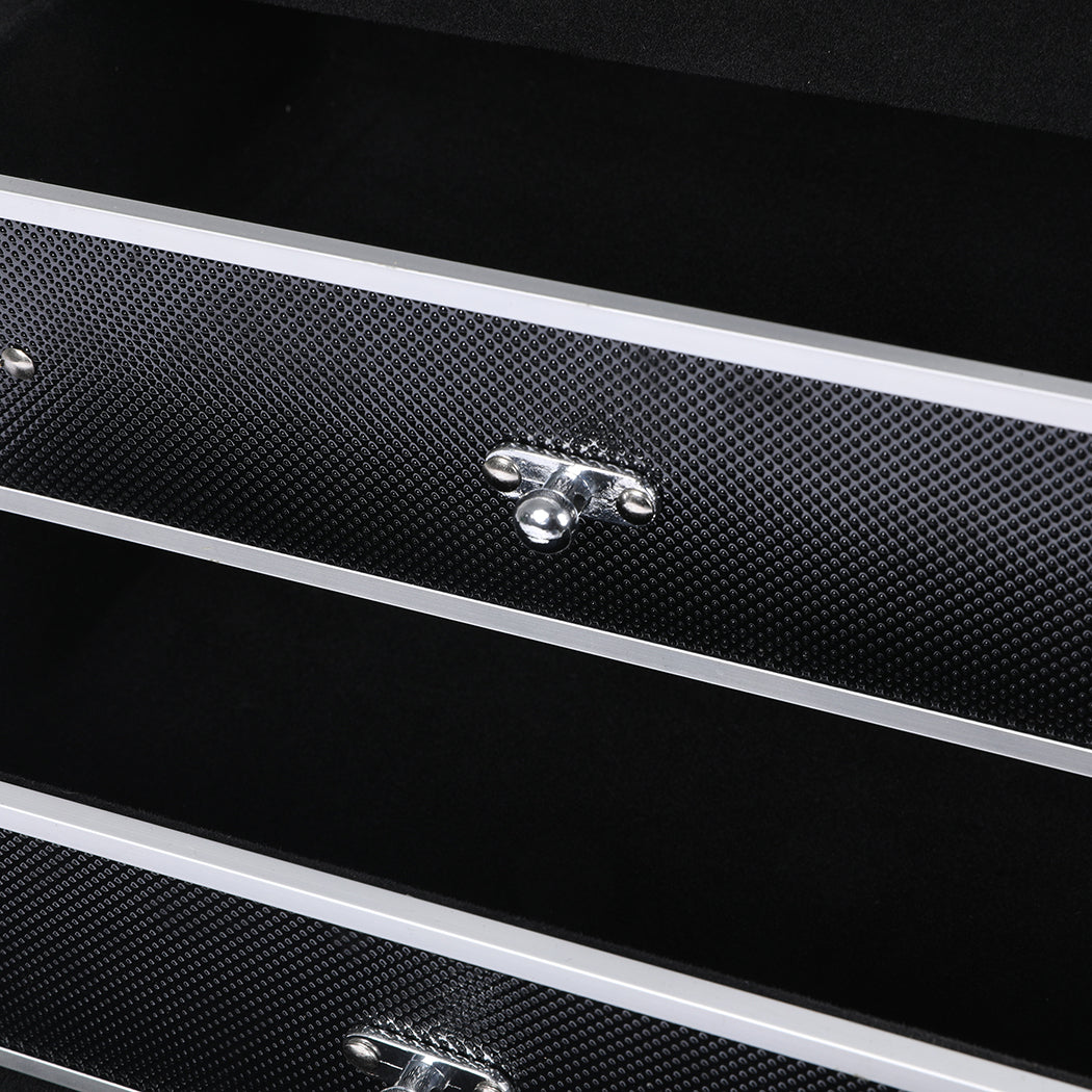 Makeup Cosmetic Case Portable Organizer Black-1942353178544705541