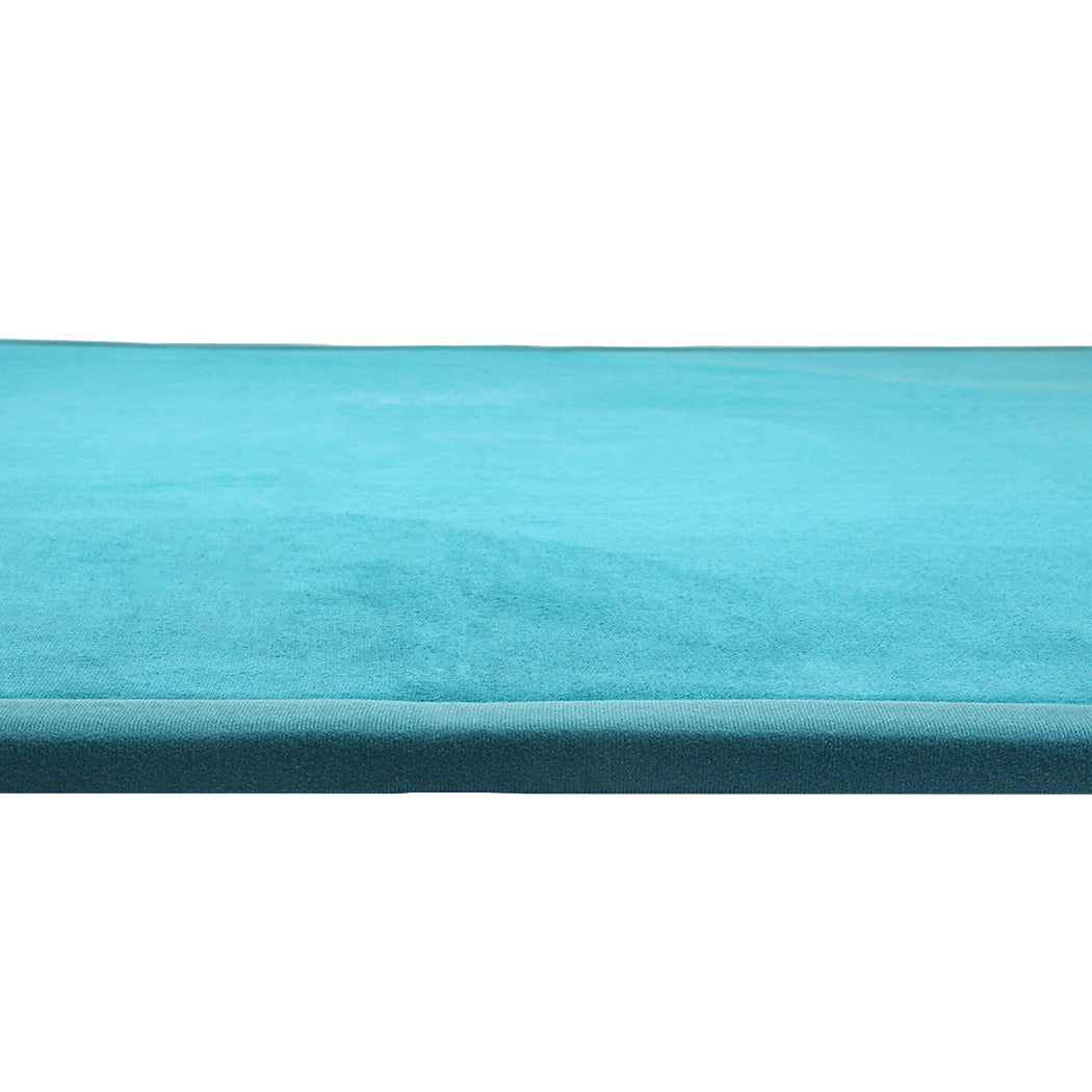 Marlow Coral Velvet Area Rugs Large Mat 150x200cm Blue-1942353699934441477