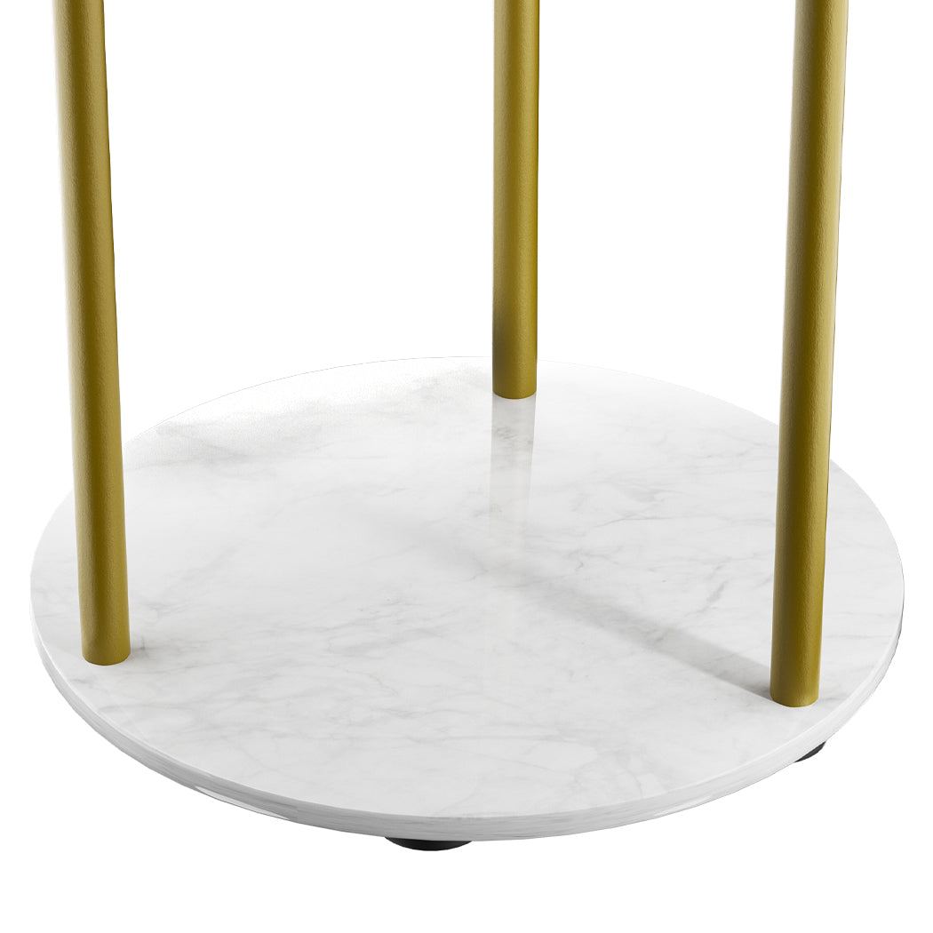 Levede Coat Rack Clothes Stand 8 Hook Organizer Gold-1910112990083026949
