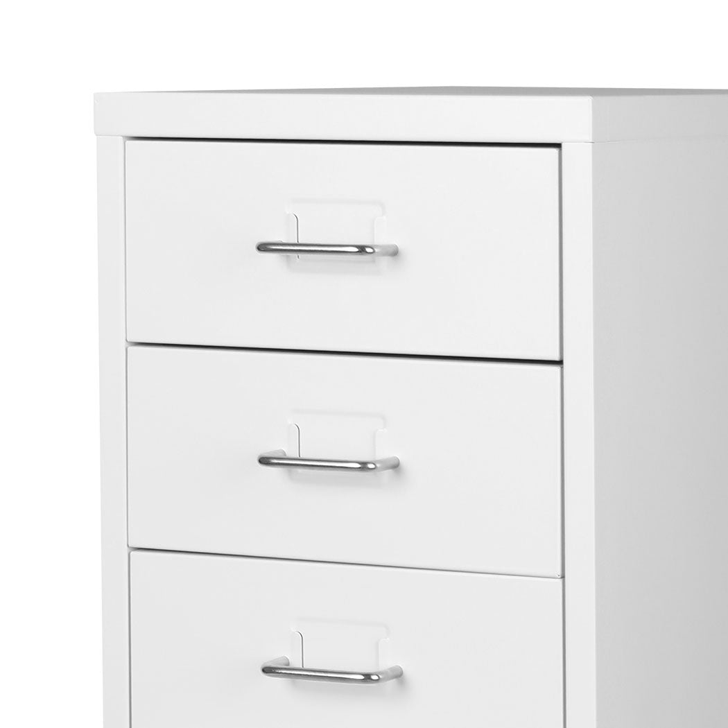 Levede Office Cabinet 8 Drawer Drawers White-1917016720338456581