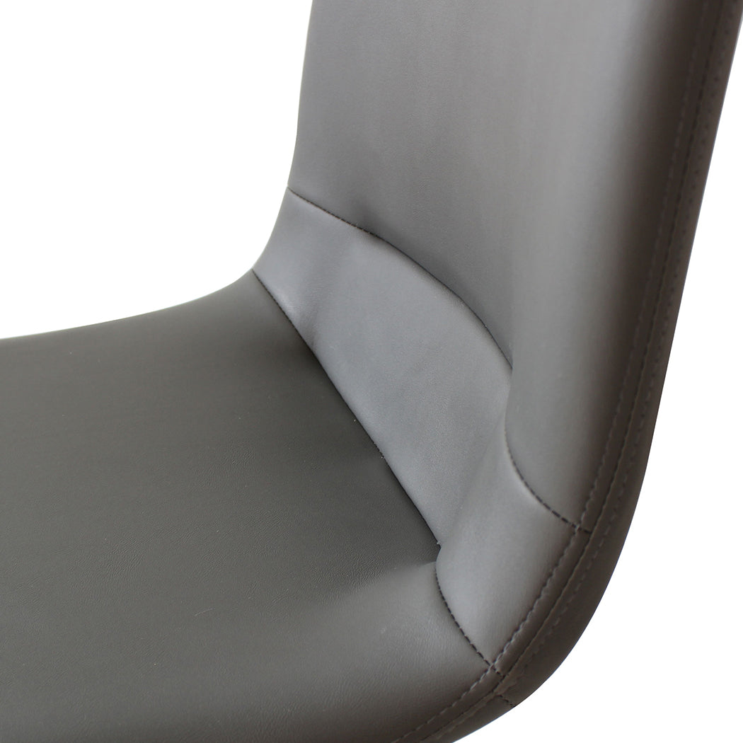 Levede Stackable Dining Chairs Kitchen Grey-1910113294778241029