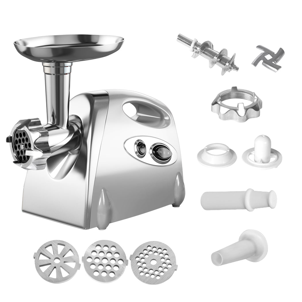 800W Electric Meat Grinder Mincer Sausage Silver-2006733080777330693
