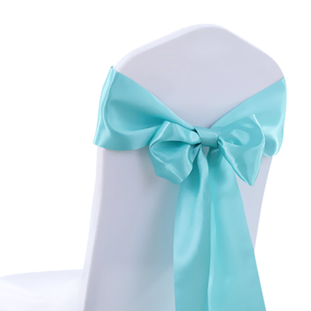 20x Satin Chair Sashes Cloth Cover Wedding Tiffany-1942353140485591045