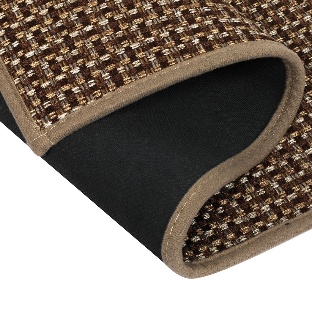Marlow Kitchen Rug 2PCS Woven Non Slip Absorbent Brown-1942353698789396485