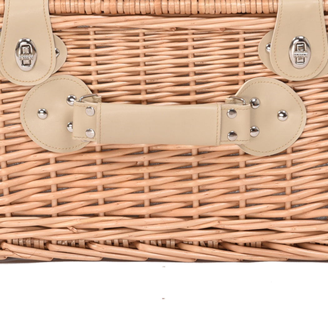 4 Person Picnic Basket Baskets Set Outdoor-1942353783703080965