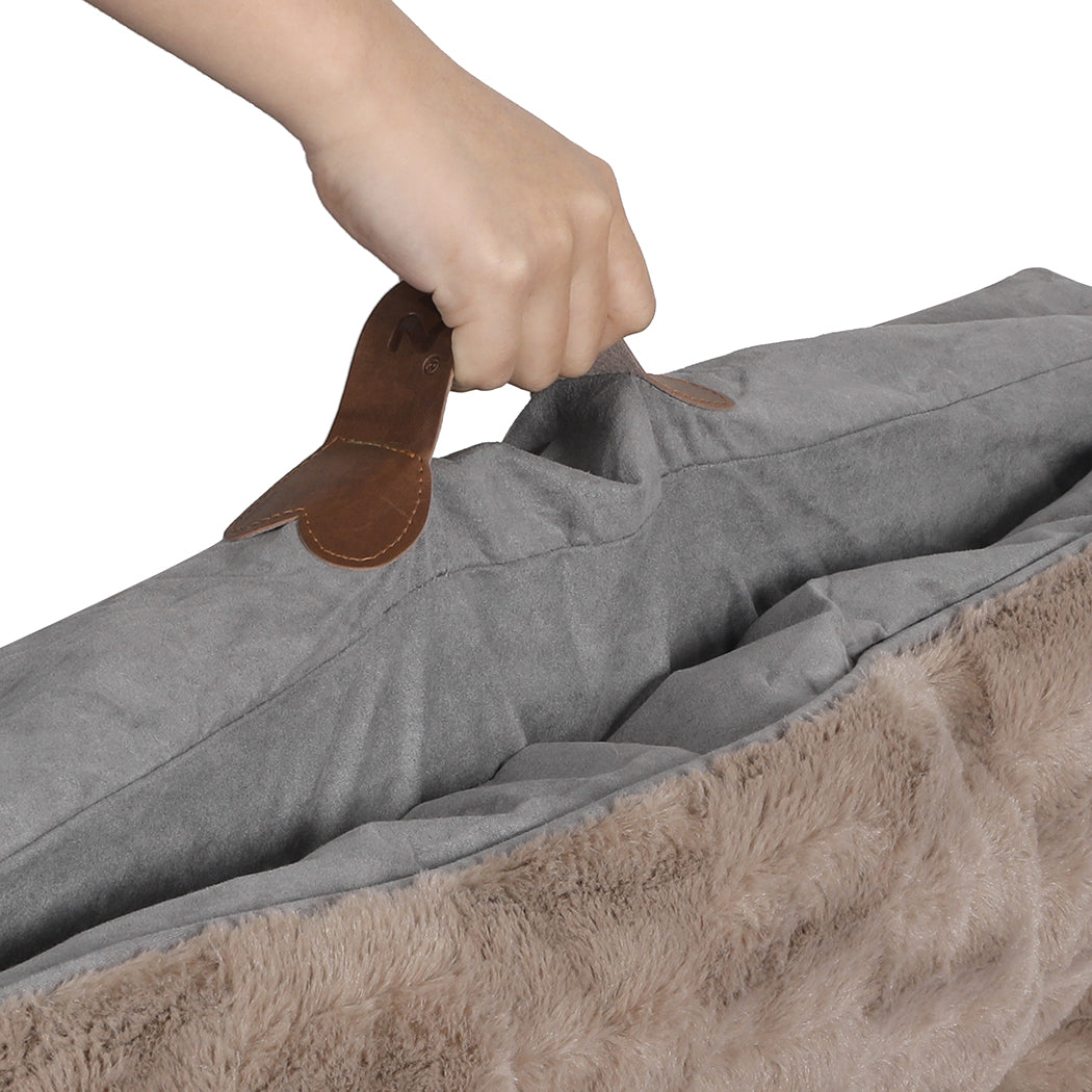 PaWz Dog Calming Bed Pet Cat Removable S Khaki Small-1942353079236169733