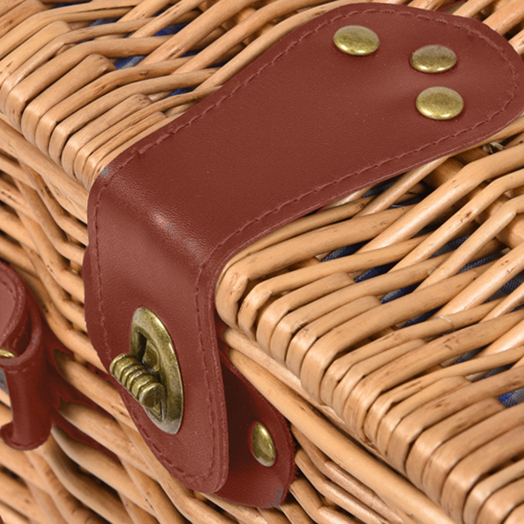 4 Person Picnic Basket Baskets Set Outdoor-1942353783468199941