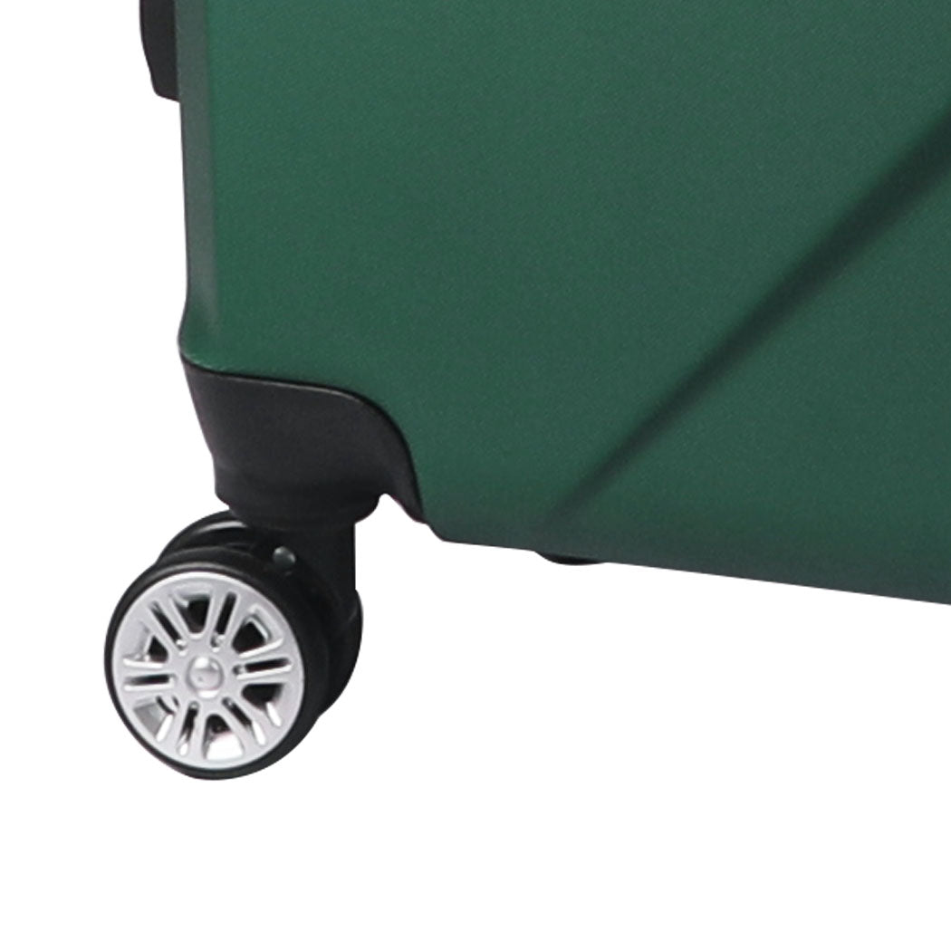 Slimbridge 2pcs 20"Travel Luggage Set Green-1942352931789606917