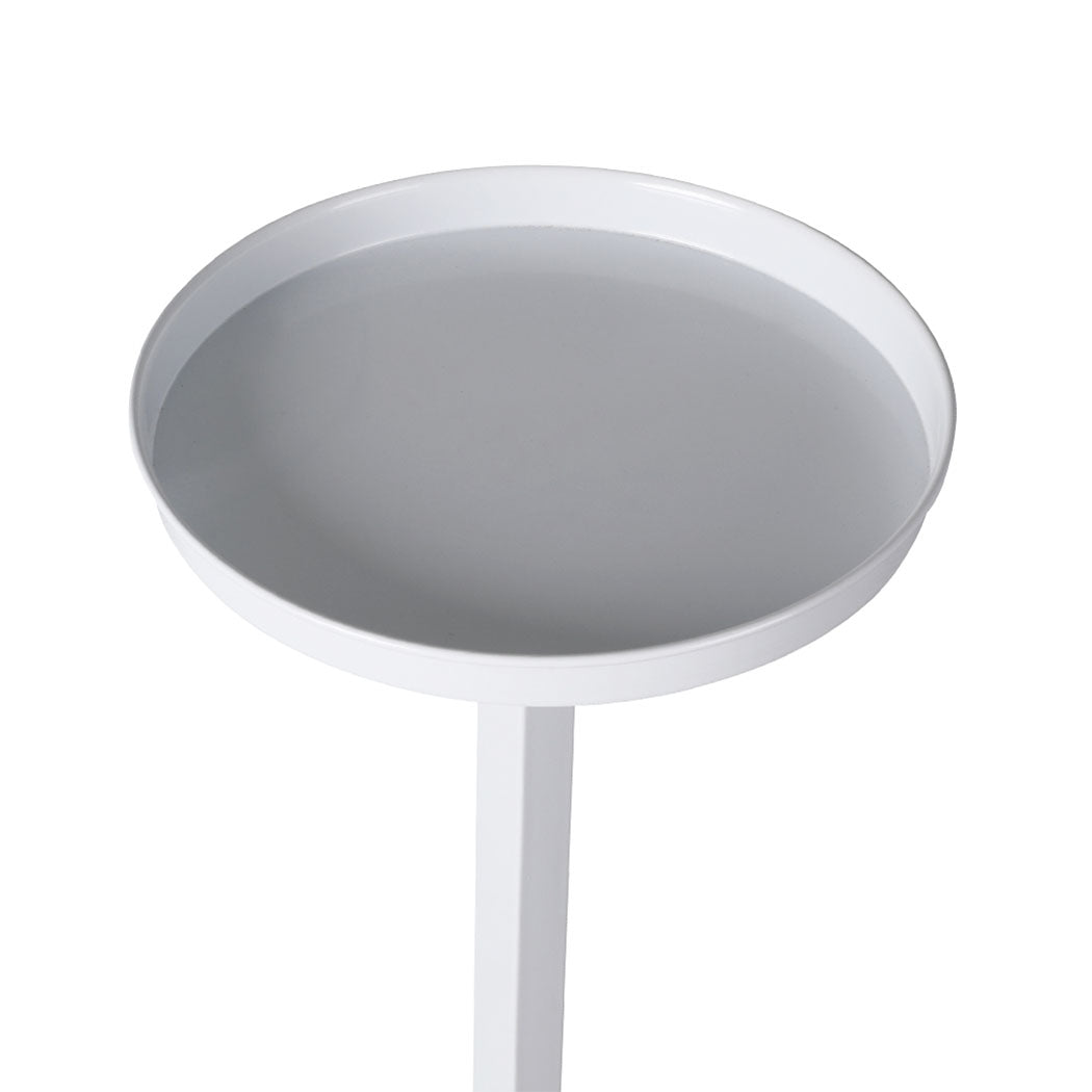 Levede Plant Stand Outdoor Indoor Flower White Medium-1942352904056868869