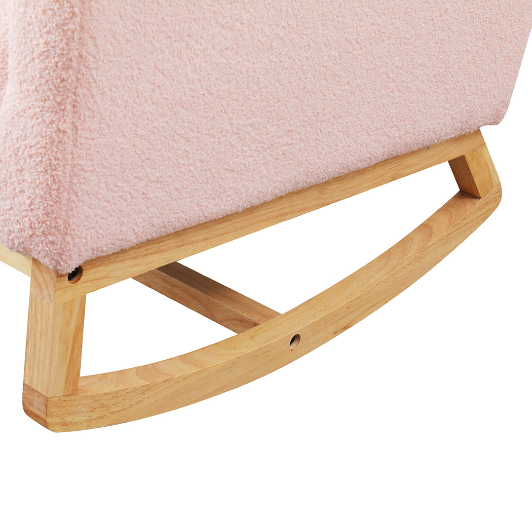 Levede Rocking Chair Ottoman Footrest With Side Pocket-1910112281501503493