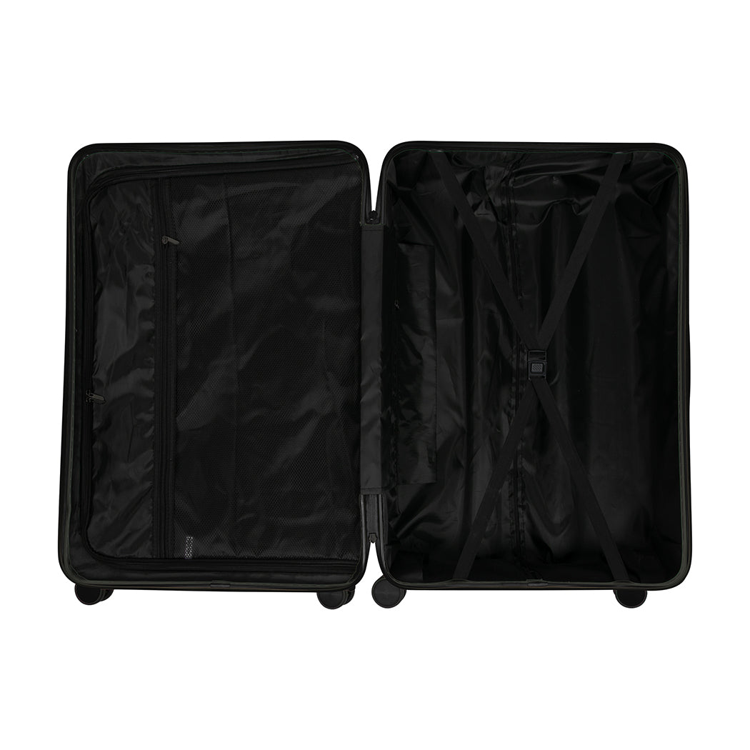 Slimbridge Luggage Suitcase Trolley Black 2pc 20"+28"-1942352947702796293