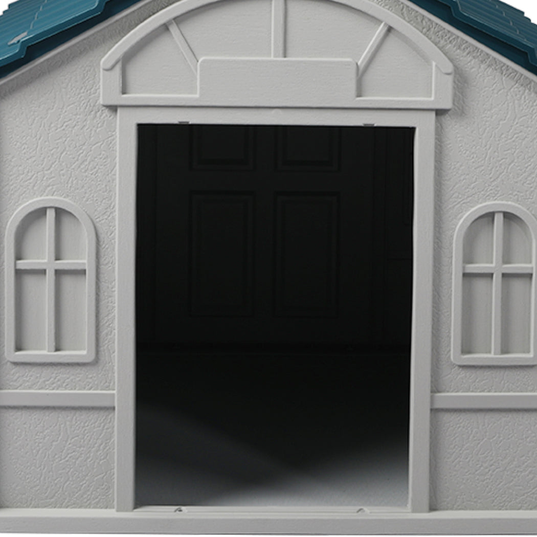 PaWz Dog Kennel Outdoor Indoor Pet Plastic L Blue-1942353083266895877