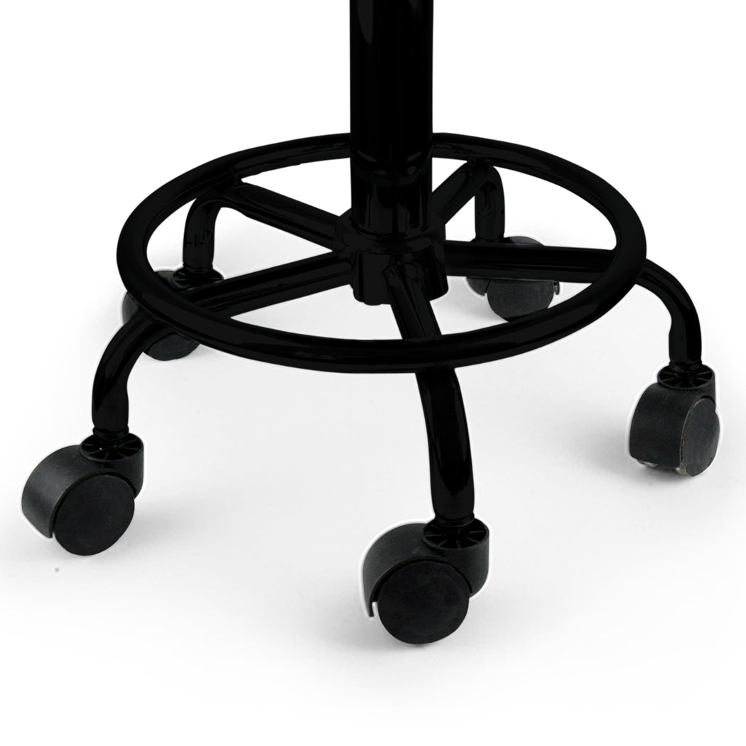 Levede Salon Stool Swivel Bar Stools Black with Black Stand-1910112553946714117