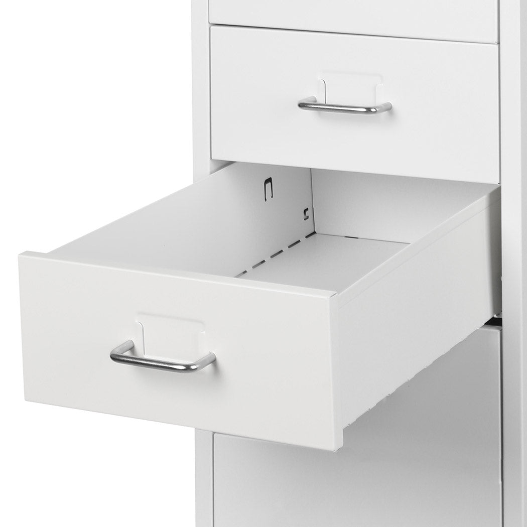 Levede 5 Drawer Office Cabinet Drawers White-1917016721101819909