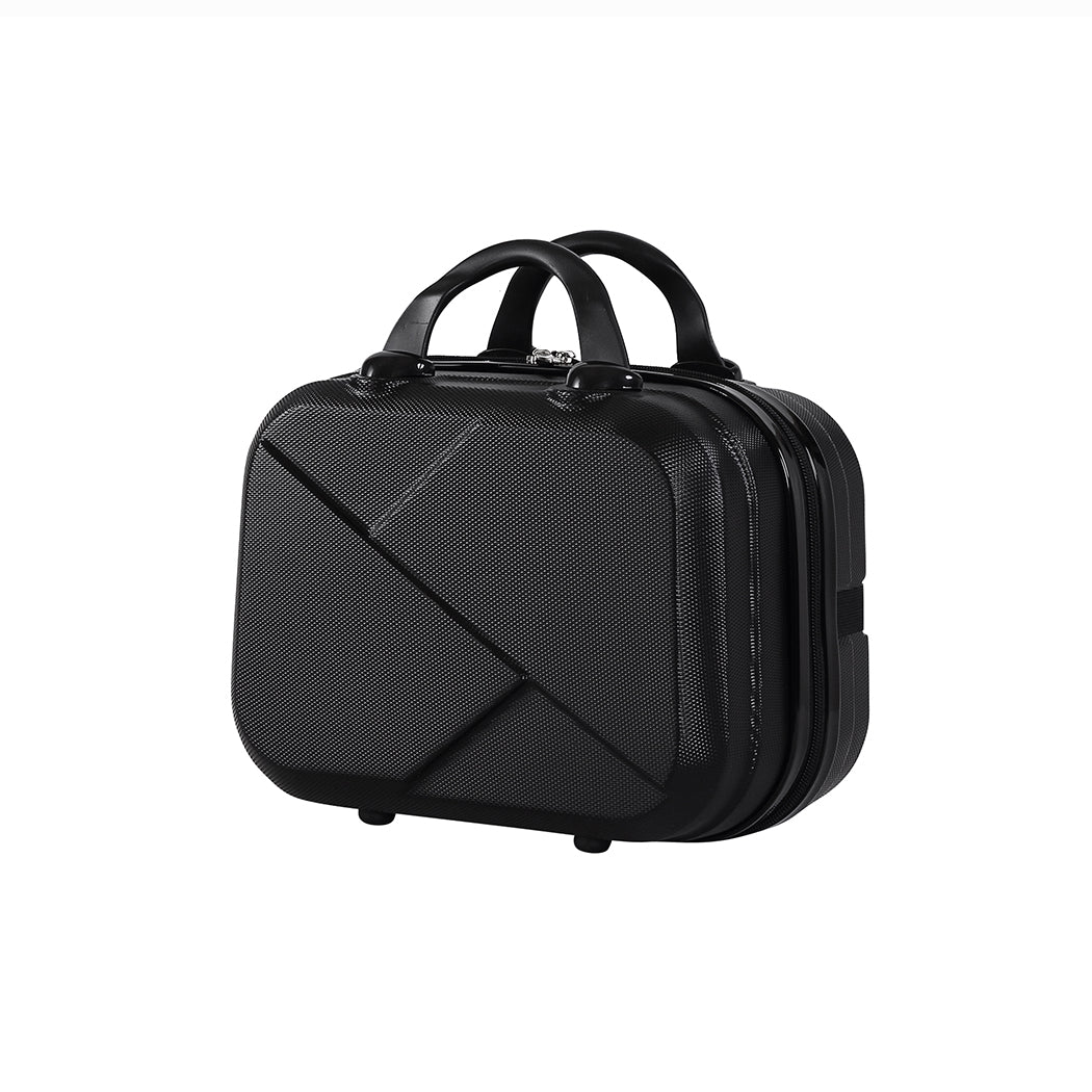Slimbridge 2pcs 20"Travel Luggage Set Black-1942352931445673989