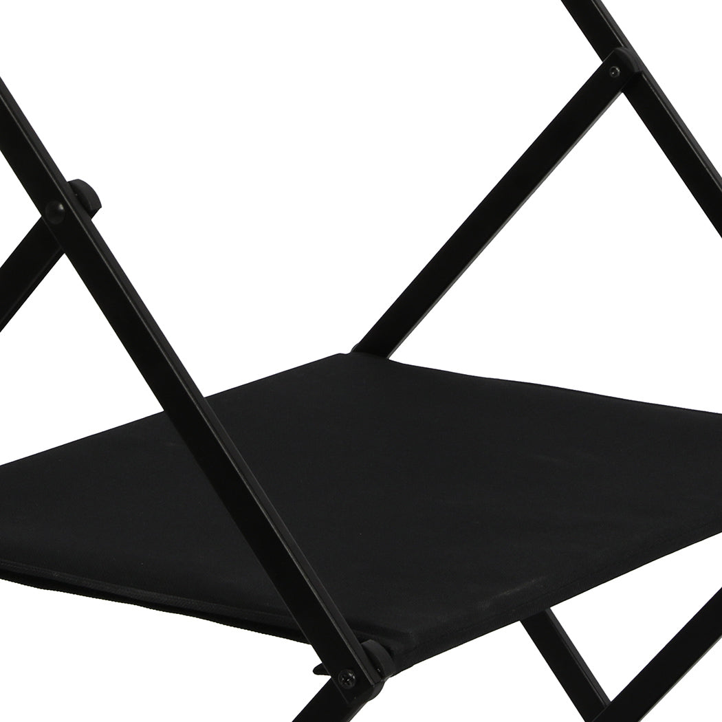 Levede Foldable Camping Storage Shelves 2 Layer with Hooks Black-1942352898784628741