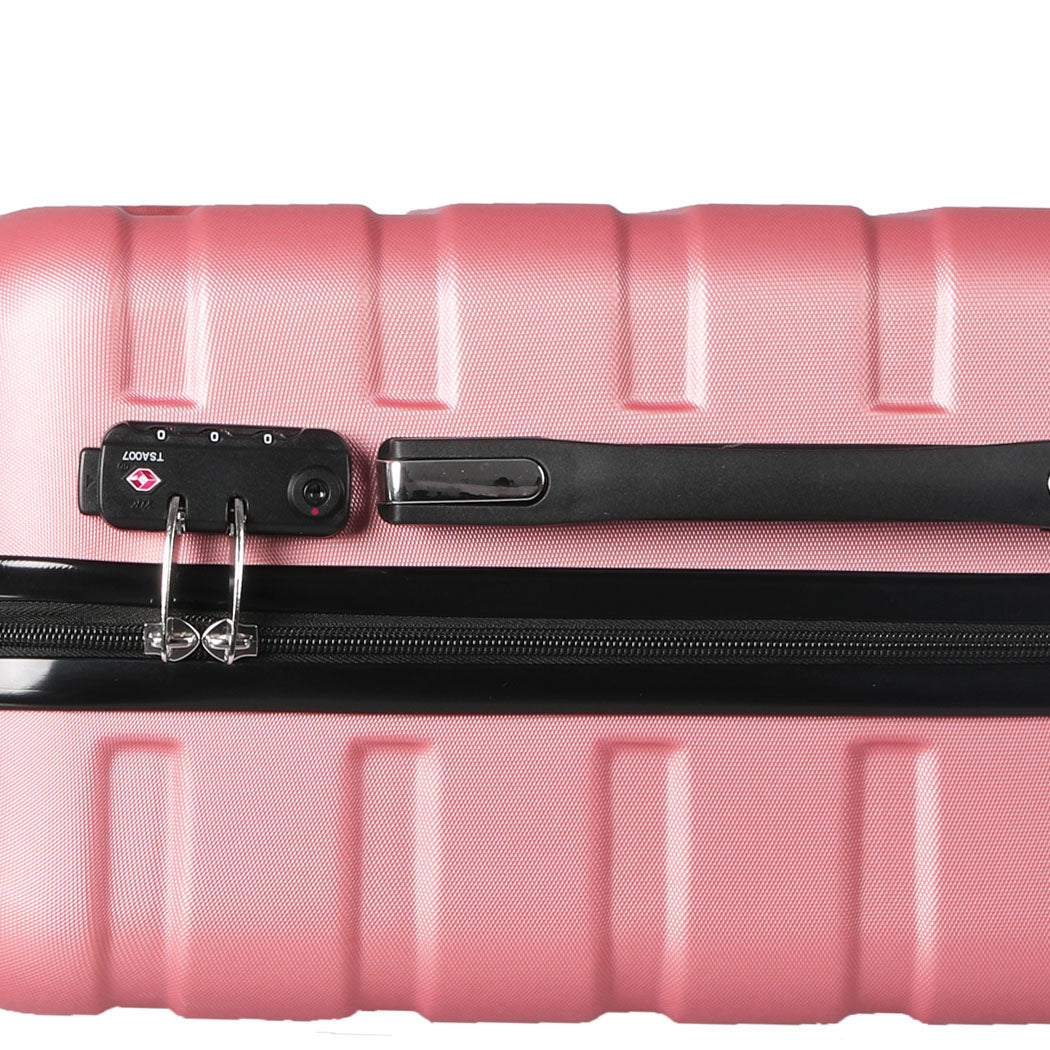 Slimbridge 20" Carry On Luggage Case Rose Gold 20 inch-1942352936927629317