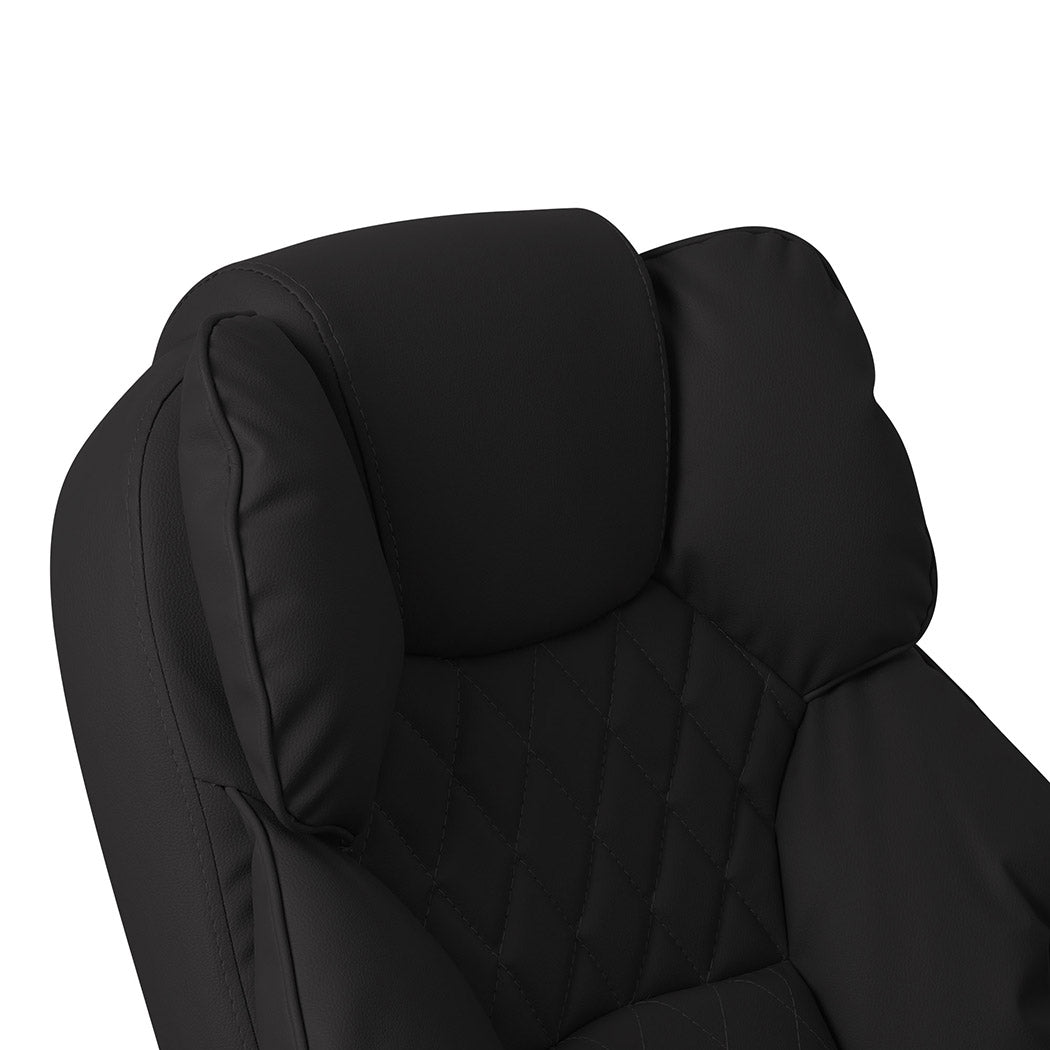 Levede Gaming Chair Office Computer Black No Footrest-1910112922533761029