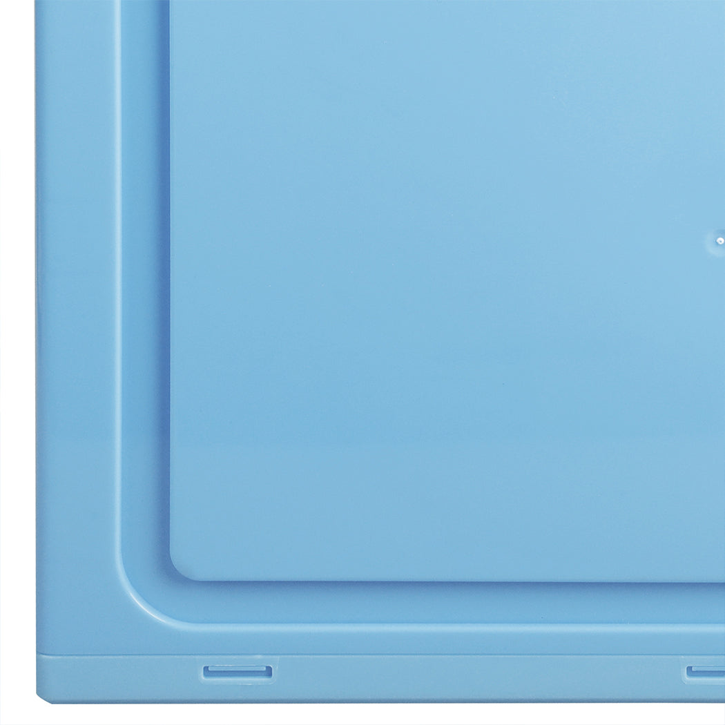 Stacked Sneaker Display Case Shoe Storage Blue-1942352814617530373