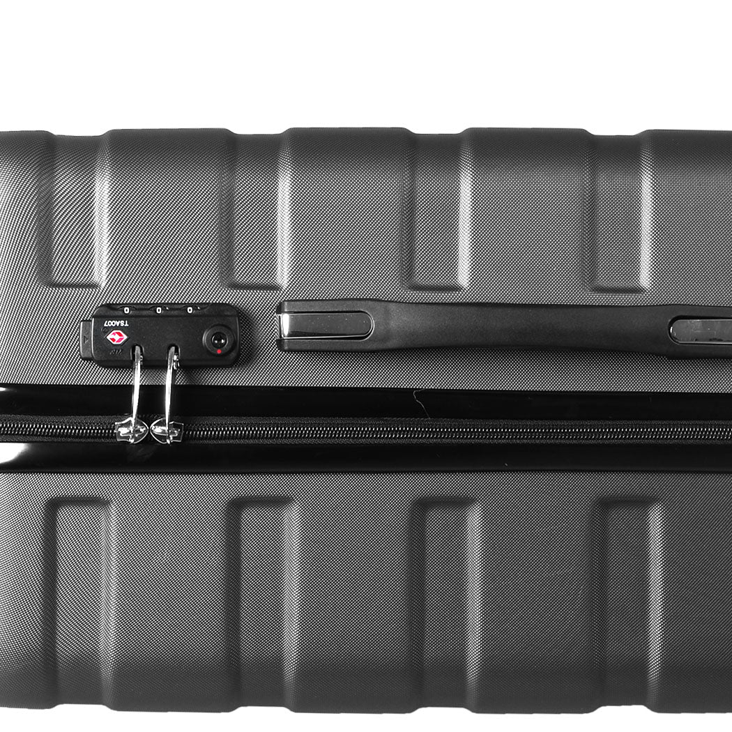 Slimbridge 3PC Luggage sets Suitcase Dark Grey-1942352940874469381