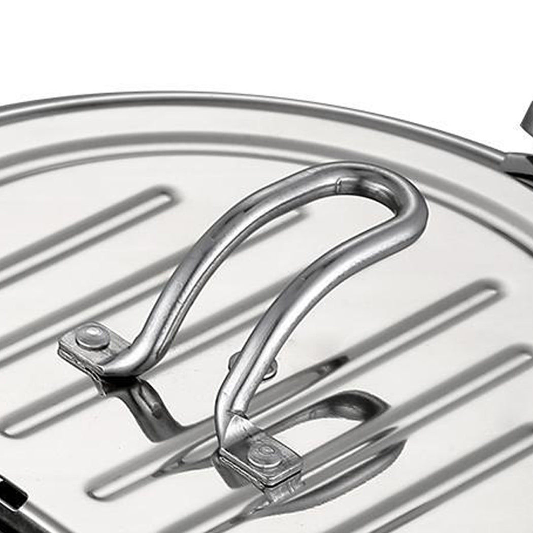 TOQUE 24cm Japanese Deep Frying Pan Silver-1942352916685918213