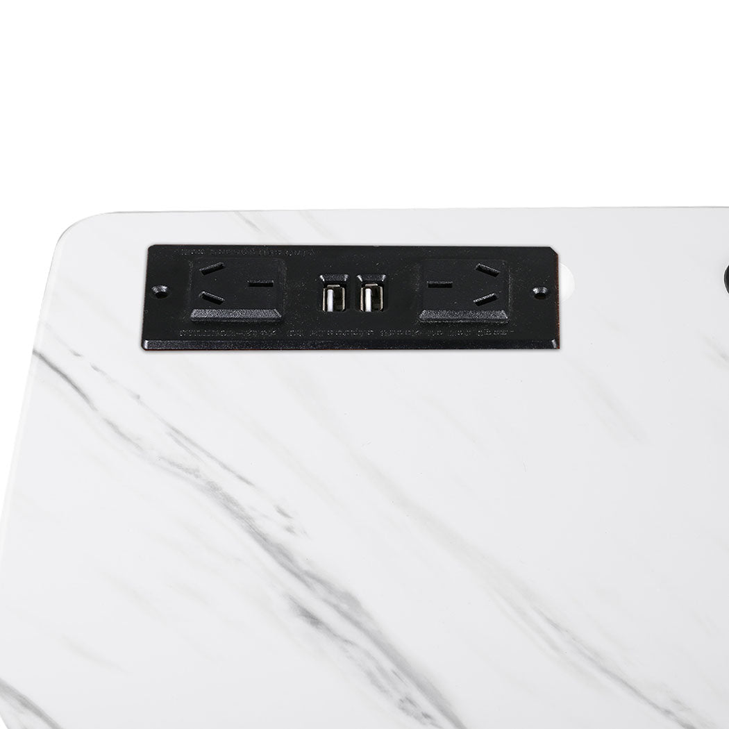 Levede Standing Desk Height Adjustable White-1910113013072007173
