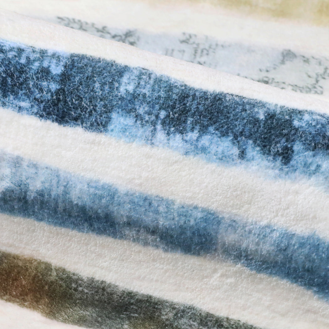 Marlow Floor Rug Short Pile Washable Carpet Soft Plush Non Slip Stripe 160x120-1942353626341183493