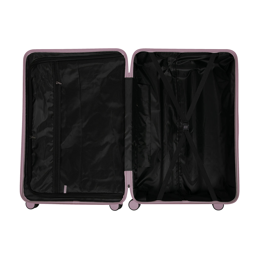 Slimbridge Luggage Suitcase Trolley Rose gold 3pc 20"+24"+28"-1942352948487131141
