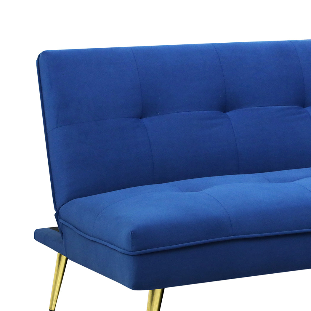 Levede Sofa Bed Convertible Velvet 3 Seater-1910112207832748037