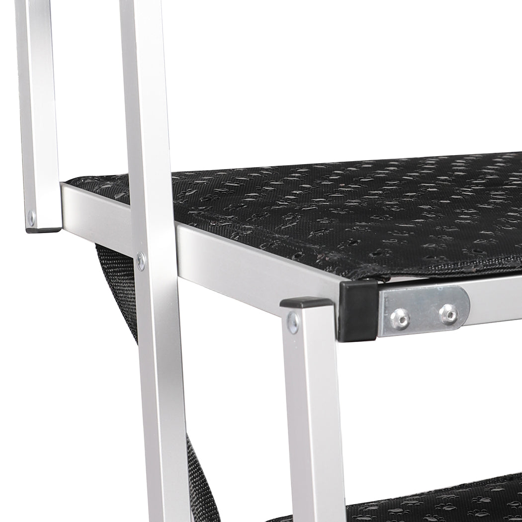 PaWz 5 Steps Dog Ramp Adjustable Height Black-1942352743947702277
