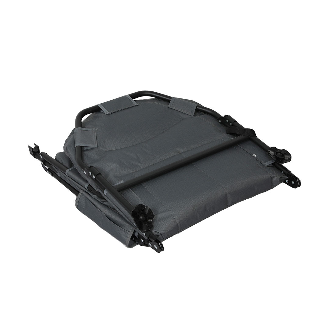 Levede Folding Camping Bed Camp Cots Black-1937319799562571781