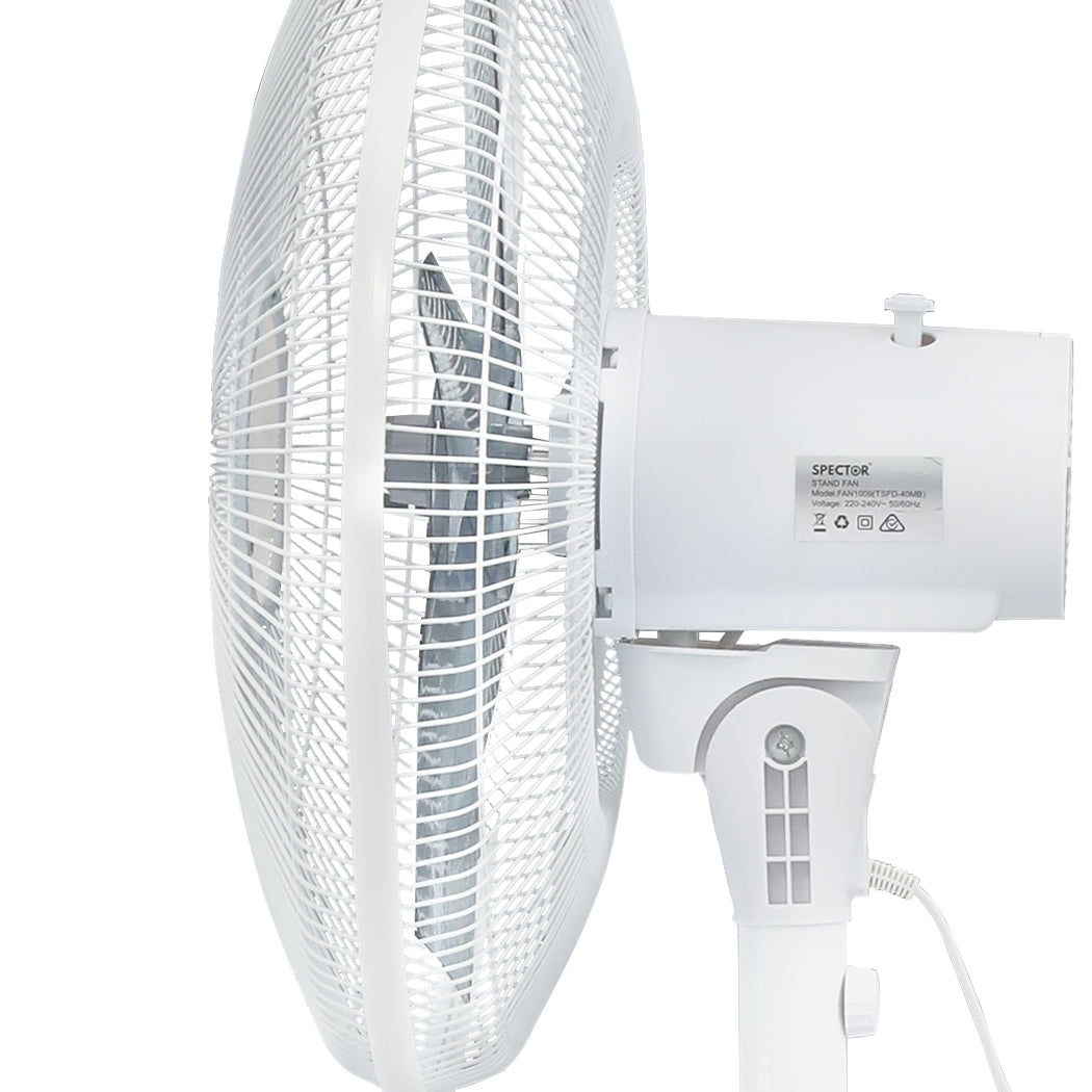 Spector Pedestal Floor Fan Portable White-2006733156383854597