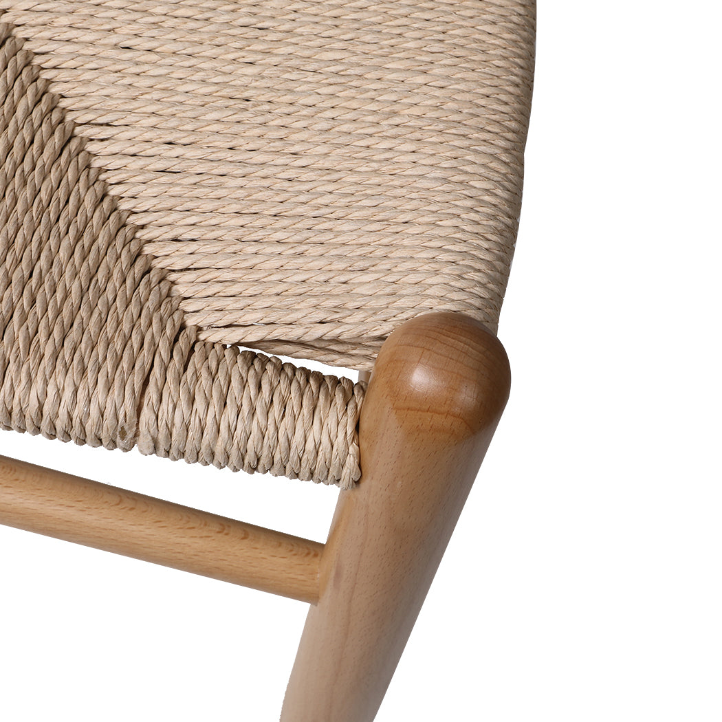 Levede 2x Dining Chairs Wooden Hans Clear-1910113283831107589