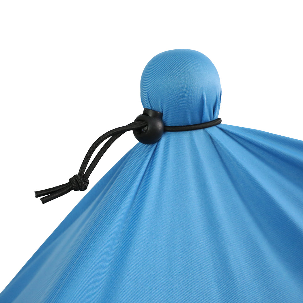 Beach Tent Camping Canopy 2-4 Person Family Sun Shade Shelter 210x210cm Blue-1942352894619684869
