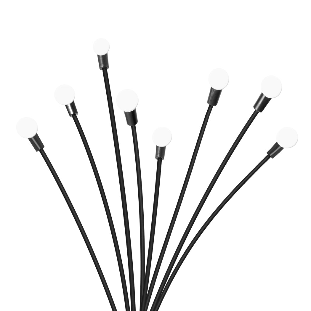 Firfly Solar Lawn Lights 8LED 4PC Outdoor Black-1942352972239474693