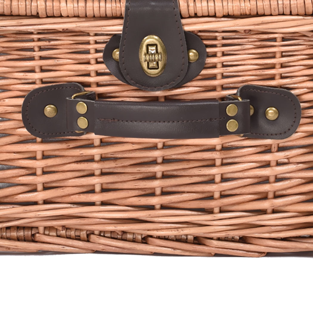 2 Person Picnic Basket Baskets Set Outdoor-1942353783921184773