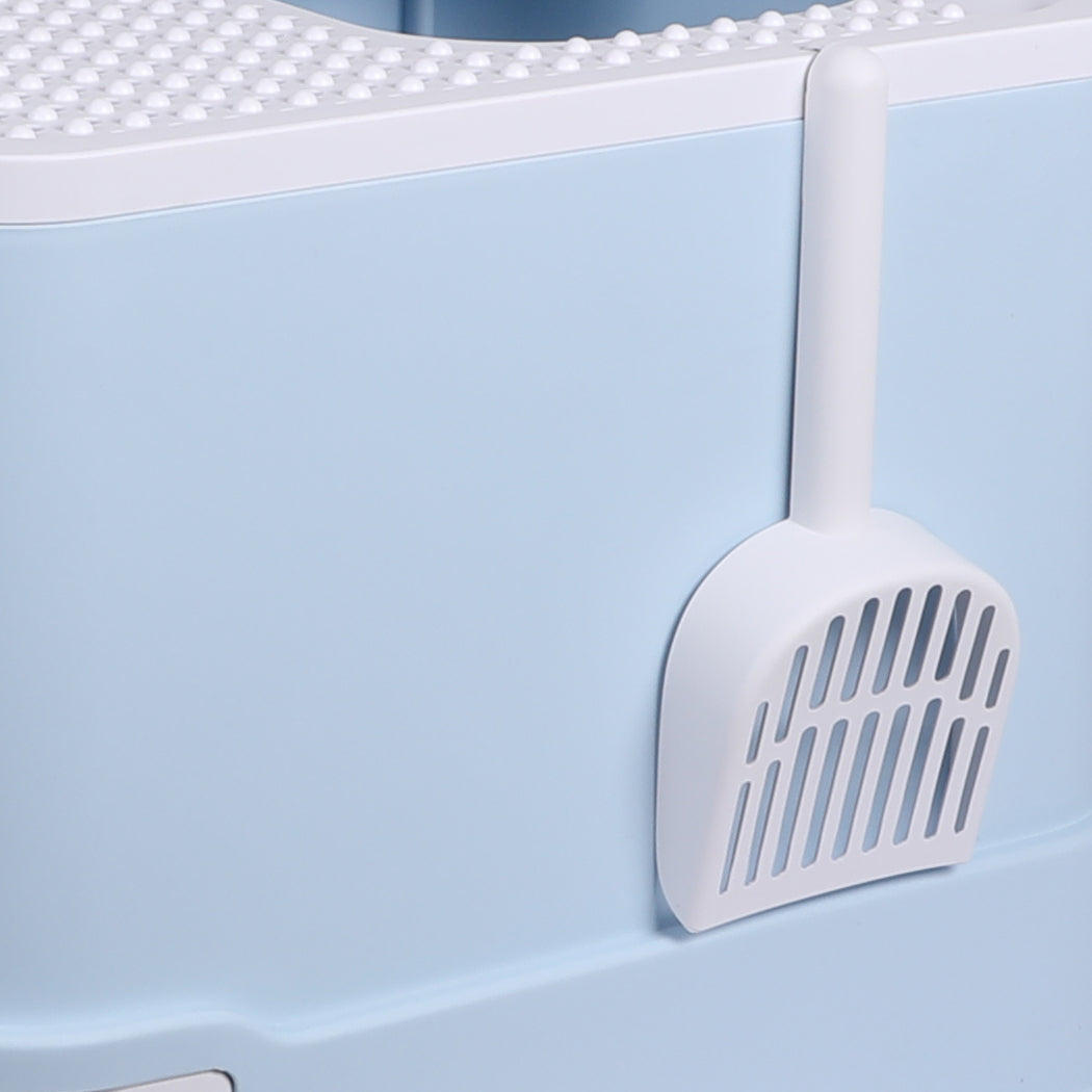 PaWz Cat Litter Box Fully Enclosed Kitty Blue-1942353064627408901