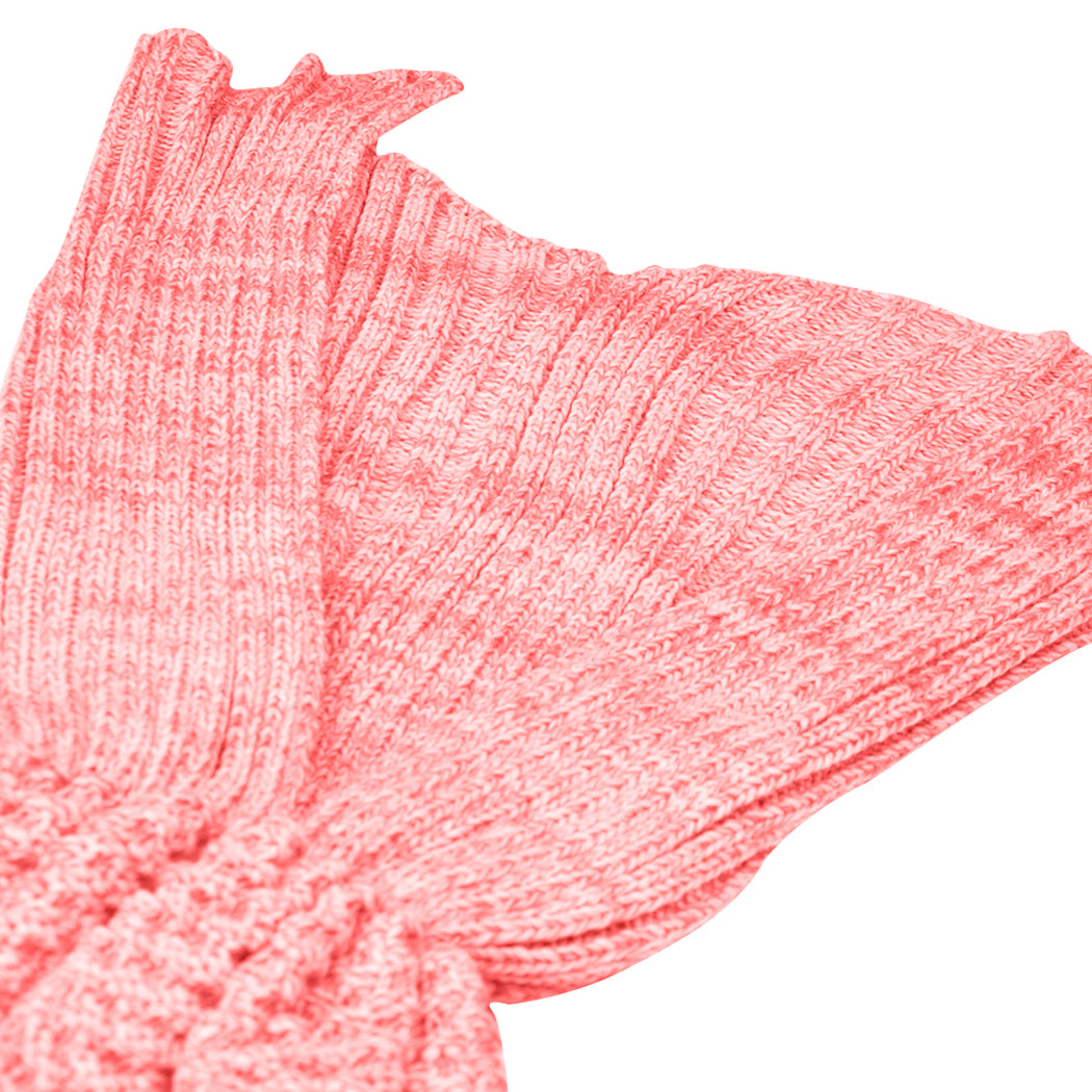 Mermaid Tail Crochet Blanket Sofa Rug-1942353638739546117