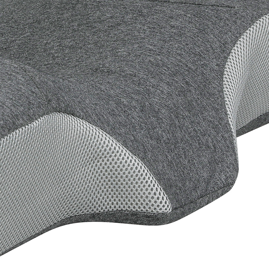 Dreamz Memory Foam Pillow Pillowcase Supprt Grey Rebound-1942353715331731461
