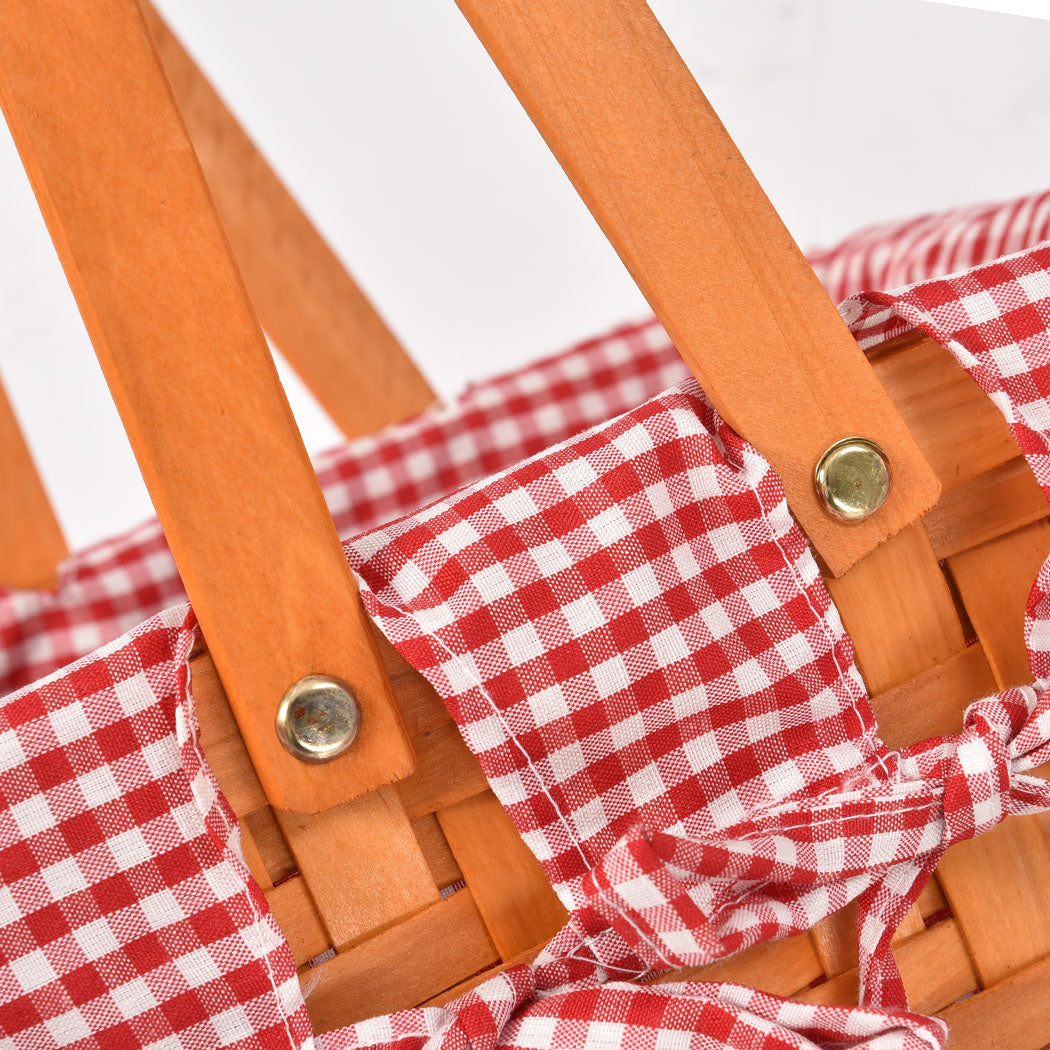 Picnic Basket Outdoor Baskets Deluxe-1942353784151871493