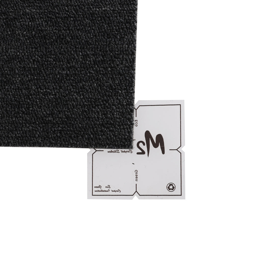 Marlow 20x Carpet Tiles 5m2 Box Heavy Black-1942353165873713157
